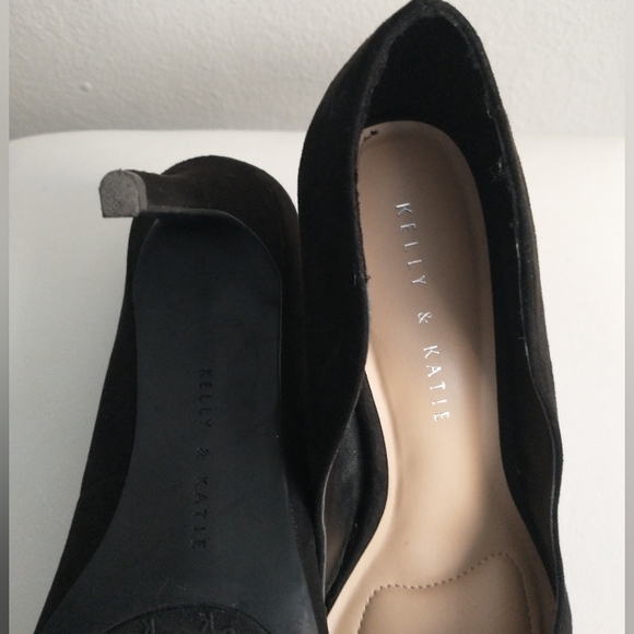 Black Suede Curved Heels_Kelly & Katie - Picture 4 of 10